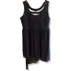 New Noir Mesh Beaded Dress